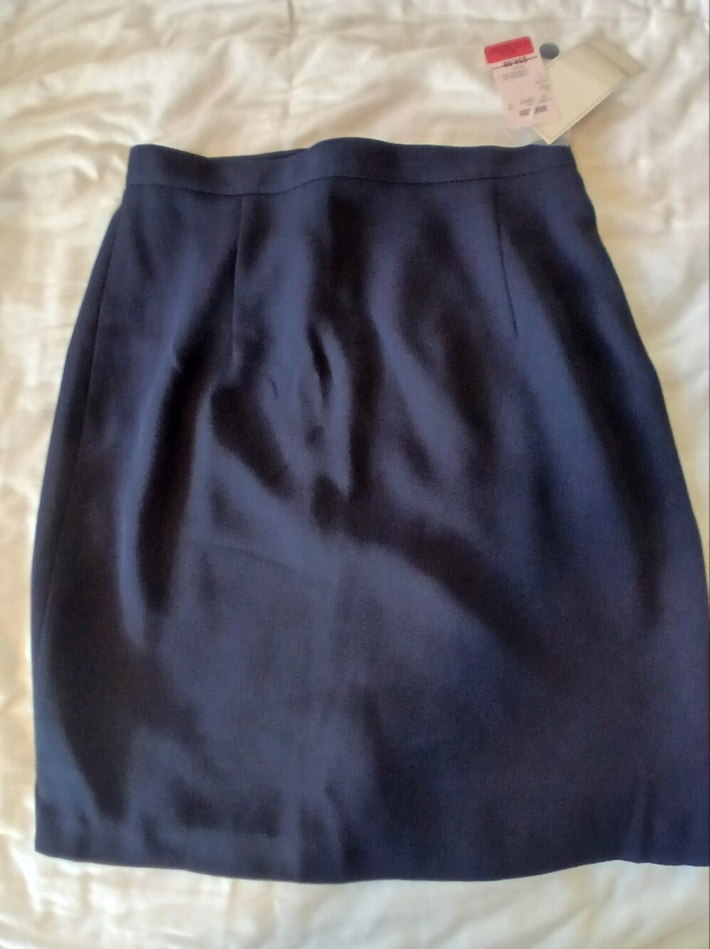 Vintage Classic Women's Navy Pencil Skirt Size 8